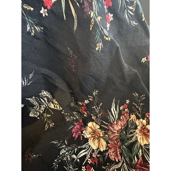 Torrid Floral Butterfly Midi Challis Smocked Tiered Dress Plus Size 4 4X H14068 - Picture 15 of 16